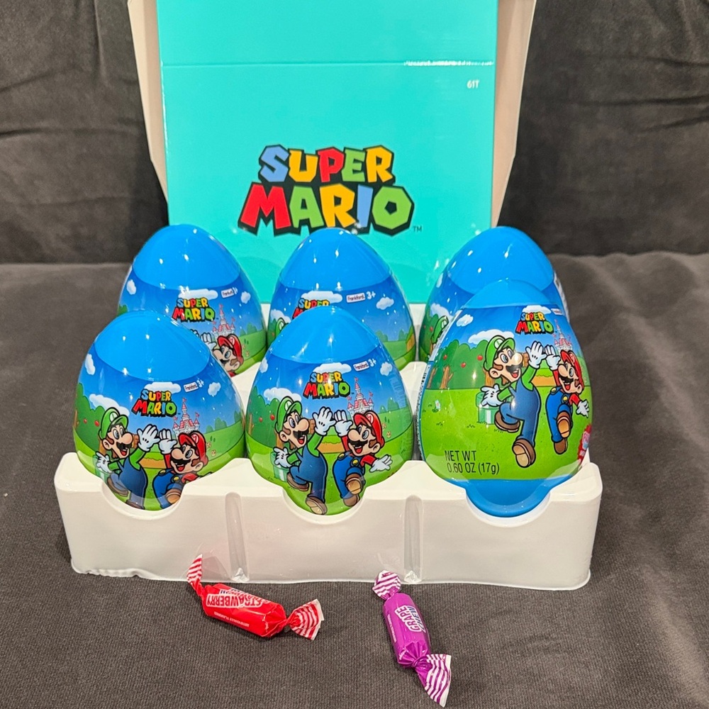 Super Mario Large Candy filled plastic Easter egg